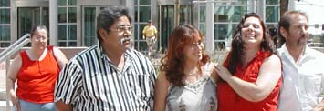 Charging Parties and Class Members--L-R--Lorraine Ramos, <br>Jorge Flores, Patricia Kearney, Debra Castillo & Antonio Montoy