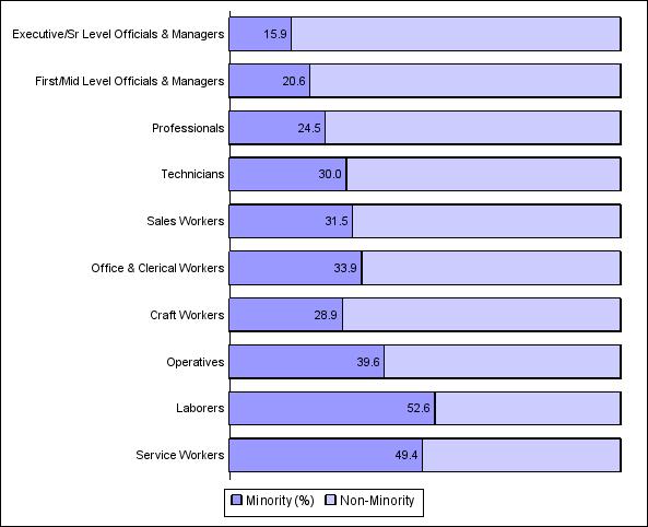 Minorities in Private Sector %