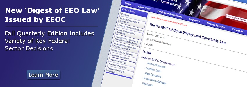 New 'Digest of EEO Law' Issued by EEOC