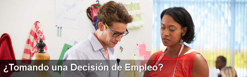 ¿Tomar una decisión laboral?