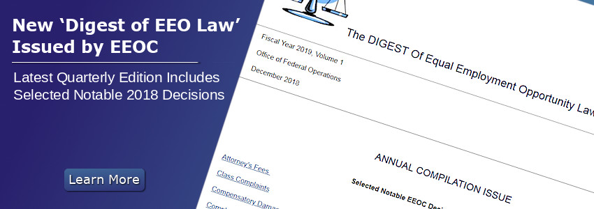 New 'Digest of EEO Law' Issued by EEOC