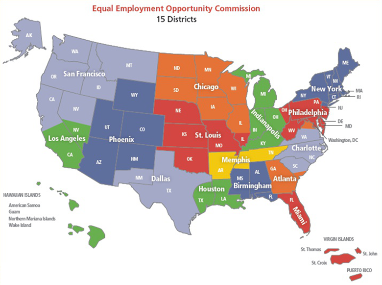 EEOC District Office Map