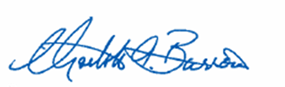 Signature of Chair Burrows