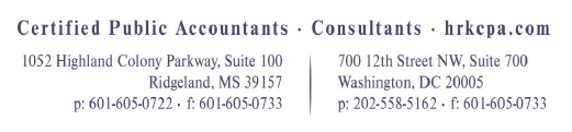 Auditor's Footer