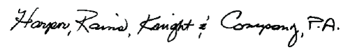 Auditors Signature