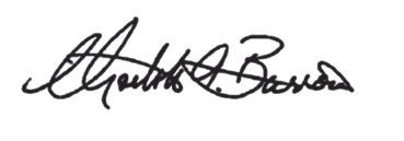 Signature of Chair Burrows