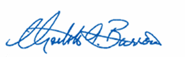 Signature of Charlotte A. Burrows.