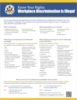 Thumbnail of Know Your Rights: Workplace Discrimination is Illegal poster